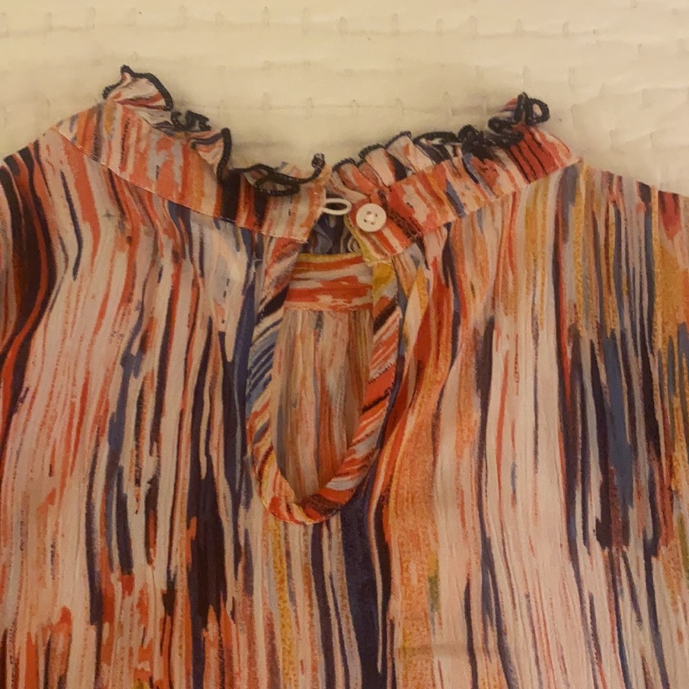 THML Multicolor Ruffle Sleeve Top - Picture 6 of 8